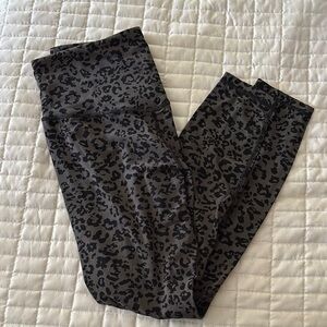 Athleta gray Leopard Print Leggings